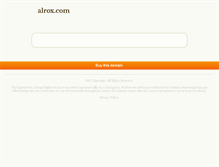 Tablet Screenshot of alrox.com